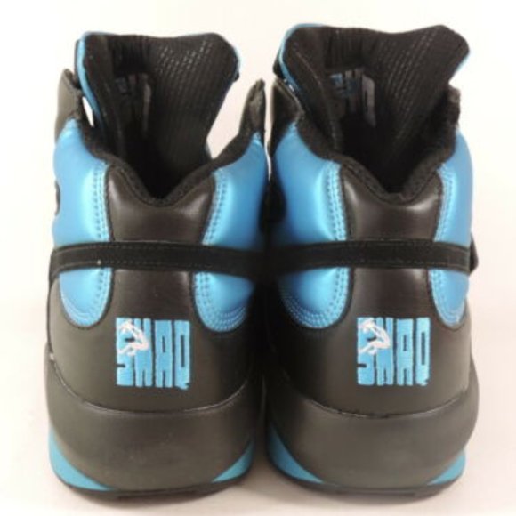 Reebok SHAQ ATTAQ Mens Shoes Black Azure - Picture 5 of 8